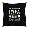 papa   tatowierungen Throw Pillow
