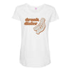 drunk dialer Maternity Scoop Neck T-shirt