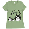 totoro Ladies Fitted T-Shirt