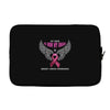 my hero is now my angel breast cancer awareness Laptop sleeve