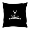 buck merry christmas Throw Pillow