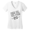 drinks well with others Women's V-Neck T-Shirt