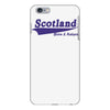 scotland born and raised retro white &amp; navy international country iPhone 6 Plus/6s Plus Case