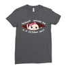 October Peeking Out Baby Girl Ladies Fitted T-Shirt