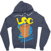 log it's better than bad it's good Zipper Hoodie
