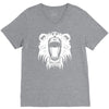 lion head roaring V-Neck Tee