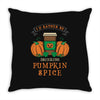 i'd rather be drinking pumpkin spice Throw Pillow
