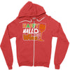 happy hallowine Zipper Hoodie