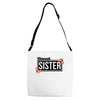blessed sister with flower Adjustable Strap Totes