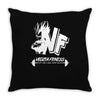vegeta fitness gym Throw Pillow