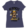 40 aaaounces Ladies Fitted T-Shirt