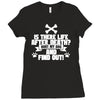 hurt my dog and find out Ladies Fitted T-Shirt