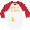 Muggle On Board Orange 3/4 Sleeve Shirt