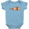 quadruple dip towe Baby Onesie