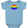 lips  rainbow lgbt gay culture Baby Onesie