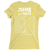 June Girl Facts Gemini Ladies Fitted T-Shirt