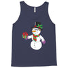 smiling snowman holding out christmas Tank Top