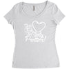 girls fish too only prettier Women's Triblend Scoop T-shirt