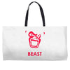 instinct attention gorilla beast Weekender Totes