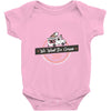 we want ice cream Baby Bodysuit
