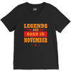 Legends Are Born In November V-Neck Tee