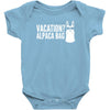 vacation alpaca bag animal Baby Onesie