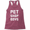 pet shop boy new Racerback Tank