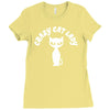 crazy cat lady Ladies Fitted T-Shirt