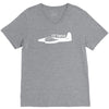 grumman f7f tigercat air attack V-Neck Tee