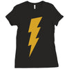 lightning bolt camera flash Ladies Fitted T-Shirt