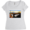 Salvador Dali The Persistence Of Memory Women's Triblend Scoop T-shirt