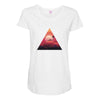 Triangle Maternity Scoop Neck T-shirt