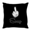 mickey fuck swag Throw Pillow