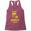 no drama llama (2) Racerback Tank