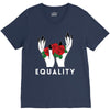 equality white V-Neck Tee