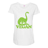 vegan dinosaur best trending Maternity Scoop Neck T-shirt