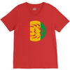 rasta lion head reggae dub step music dance V-Neck Tee