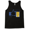 facebook parody beer thumbs up   people like this mens white t shirt Tank Top