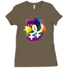lesbian pride dragon Ladies Fitted T-Shirt