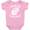 blow me for luck casino Baby Onesie