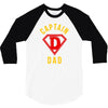 captain dad hero 3/4 Sleeve Shirt