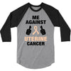 Me Against Uterine Cancer 3/4 Sleeve Shirt