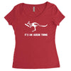 cricket it's an aussie thing Women's Triblend Scoop T-shirt
