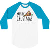 merry crustmas christmas pizza 3/4 Sleeve Shirt