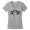 powerpew girls Women's V-Neck T-Shirt
