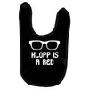 klopp is a red funny Baby Bibs