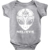 alien believe Baby Onesie