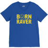 born raver party dance festival funny V-Neck Tee