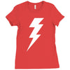 lightening bolt Ladies Fitted T-Shirt