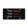 mommy daddy harrison baby name License Plate